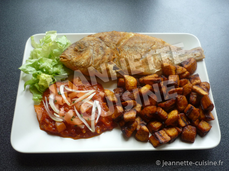 Aloco accompagné de poisson « Plat Africain « Jeannette Cuisine