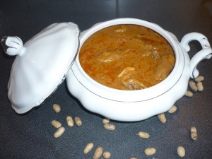 Sauce arachide - mafé - jeannette cuisine